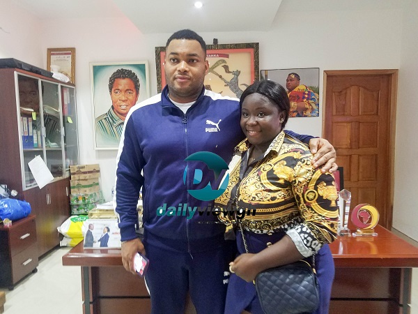 Maame Serwaa with CEO of  Kantanka Automobile