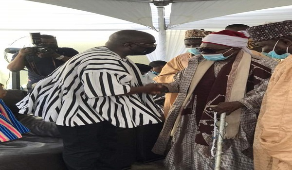 Vice President Dr Mahamudu Bawumia and the Zango Chief