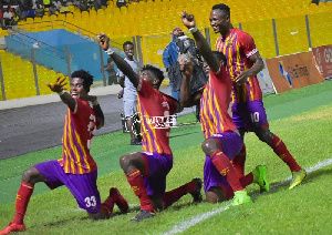 Hearts were 4-0 winners over Olympics