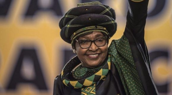 Late Winnie Mandela is former wife of South African icon, Nelson Mandela