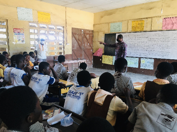 Assemblyman for the Alajo North Electoral Area, Hon Ibrahim Halidu visited some schools in his area