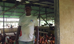 A poultry farmer