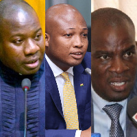 L-R: Mahama Ayariga, Okudzeto Ablakwa and Haruna Iddrisu