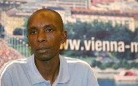 Bernard Barmasai in Vienna prior to the Vienna City Marathon. Photo: World Athletics/Victah Sailer