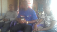 Richard Ahiagbah (middle) toured the Northern Region as part of his campaign