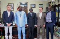 Isaac Kwame Asiamah held a meeting with a delegation from FIFA