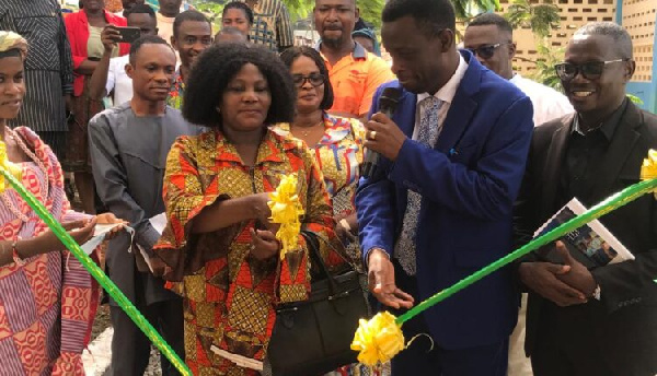 Western Regional Minister Kwabena Okyere Darko-Mensah commissioning the project