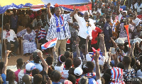 Akufo-Addo introducing his Parliamentary candidate at Afram Plains