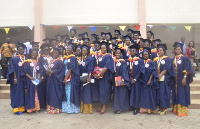 Some of the graduands at the ceremony