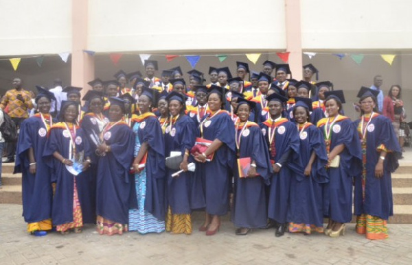 Some of the graduands at the ceremony