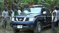 File photo: A Police vehicle leaving a crime scene