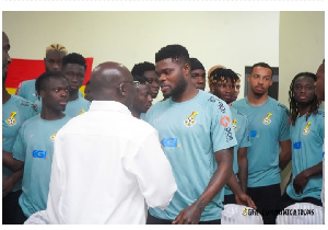 Vice President Mahamudu Bawumia paid a visit to the Black Stars