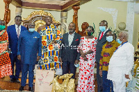 Asante Kotoko board and C.E.O visit team owner and Otumfuo Osei Tutu II