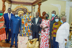 Asante Kotoko board and C.E.O visit team owner and Otumfuo Osei Tutu II