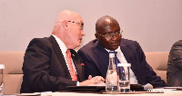 US ambassador to Ghana Robert Jackson with Vice President Bawumia