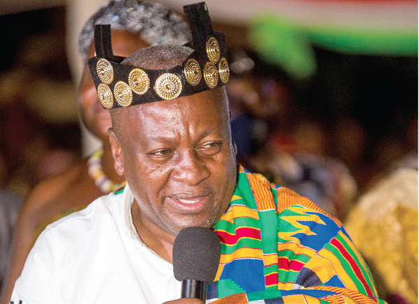 John Mahama has been installed chief in a number of places