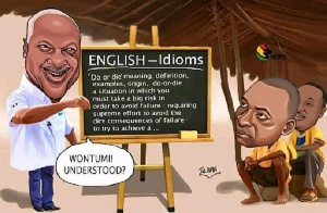 The author believes John Mahama outwitted them with an idiom