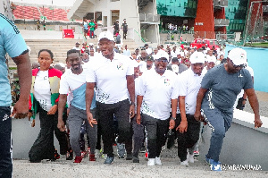 Dr. Bawumia was at the Accra Sports Stadium for National Fitness Day