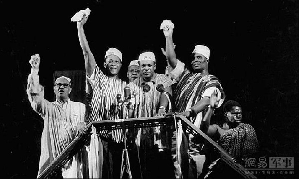 Dr Kwame Nkrumah during the declaration of the independence day