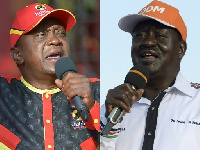 Uhuru Kenyatta (left) and Raila Odinga (right)