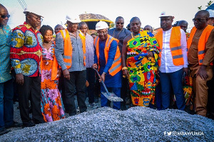 Vice President Bawumia cuts sod for 100km of Kumasi innercity roads