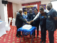 The new inducted members of Accra Metro Lions Club