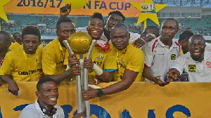 Asante Kotoko Celebrating Their 2017 MTN FA Cup Feat