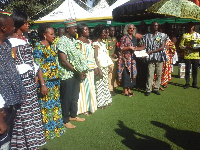 Some of the teachers receiving their award