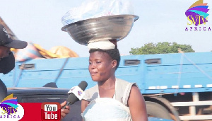 Vida Nsor a sachet water seller