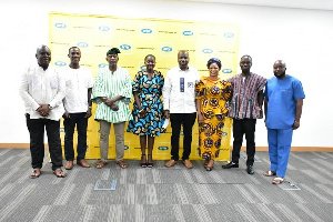 Eric Nsarkoh, Sales And Distribution Executive Of MTN, Nana Adjoa Adobea Asante, Acting Director Of 