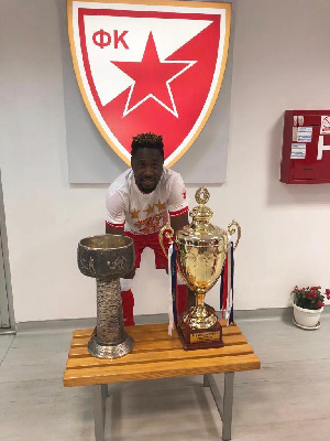 Boakye Yiadom scored 13 goals in 15 matches in the Serbian Super Lig this season.