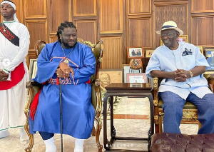 Bishop Kwabena Asiamah and former president John Agyekum Kufuor