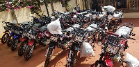 Abronye DC donated 24 motorbikes and GHC72,000 to all the twelve Constituencies