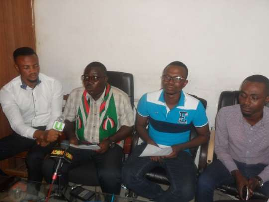 Owusu Nkrumah Ababio (Centre left), Deputy Regional Youth Organiser of NDC