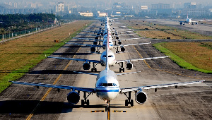 A file photo of airplanes