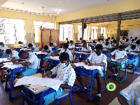 Students taking the BECE exams | File photo