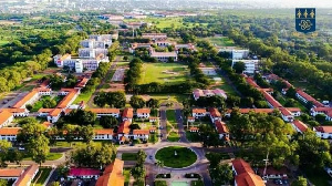 An aerial view of the University of Ghana