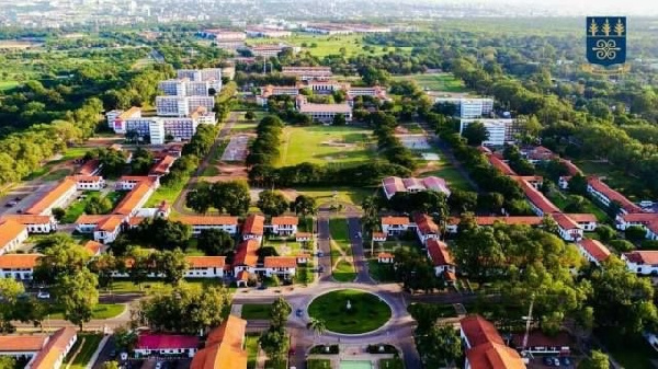 An aerial view of the University of Ghana