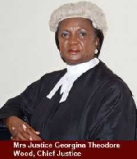 Former Chief Justice, Mrs Georgina Theodora Wood