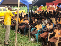 Staff of MTN interacting with some of the youth