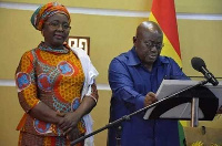 President Nana Addo Dankwa Akufo-Addo(R) & Hajia Alima Mahama (L)