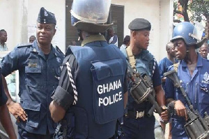 File photo: Some personnel of the Ghana Police Service