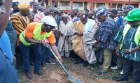 Ghana National Gas Company has cut sod for the construction of a girls’ dormitory at Pishigu