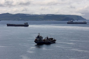 File photo: Vessels at a port