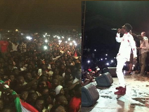 Shatta Wale4 Peforms At NDC Campaign 