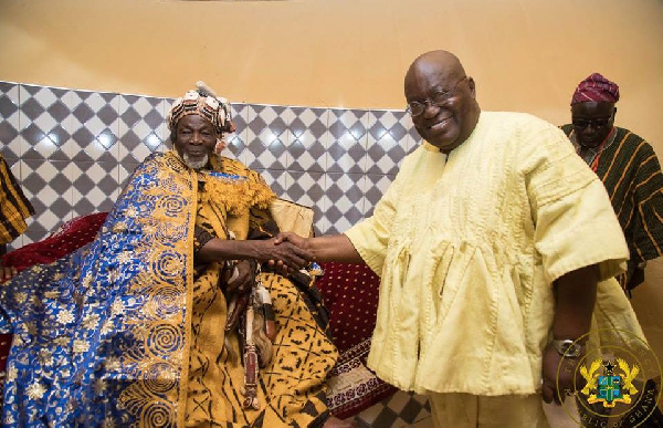 King of Dagbon, Ndan Ya Naa Abukari II and President Akufo-Addo