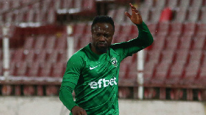 Ghanaian forward Bernard Tekpetey