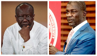 Finance Minister, Ken Ofori-Atta and Prince Kofi Amoabeng, Founder of defunct UT Financial Services