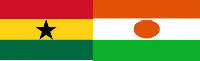 The flags of Ghana and Niger