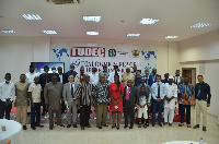 The awardees and distinguished persons in a group photo